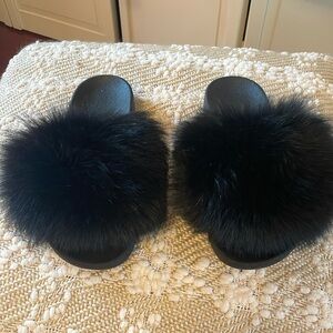 Fox Fur Slides
